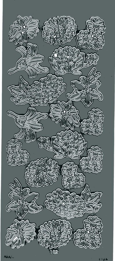 Assorted Flowers - Silver